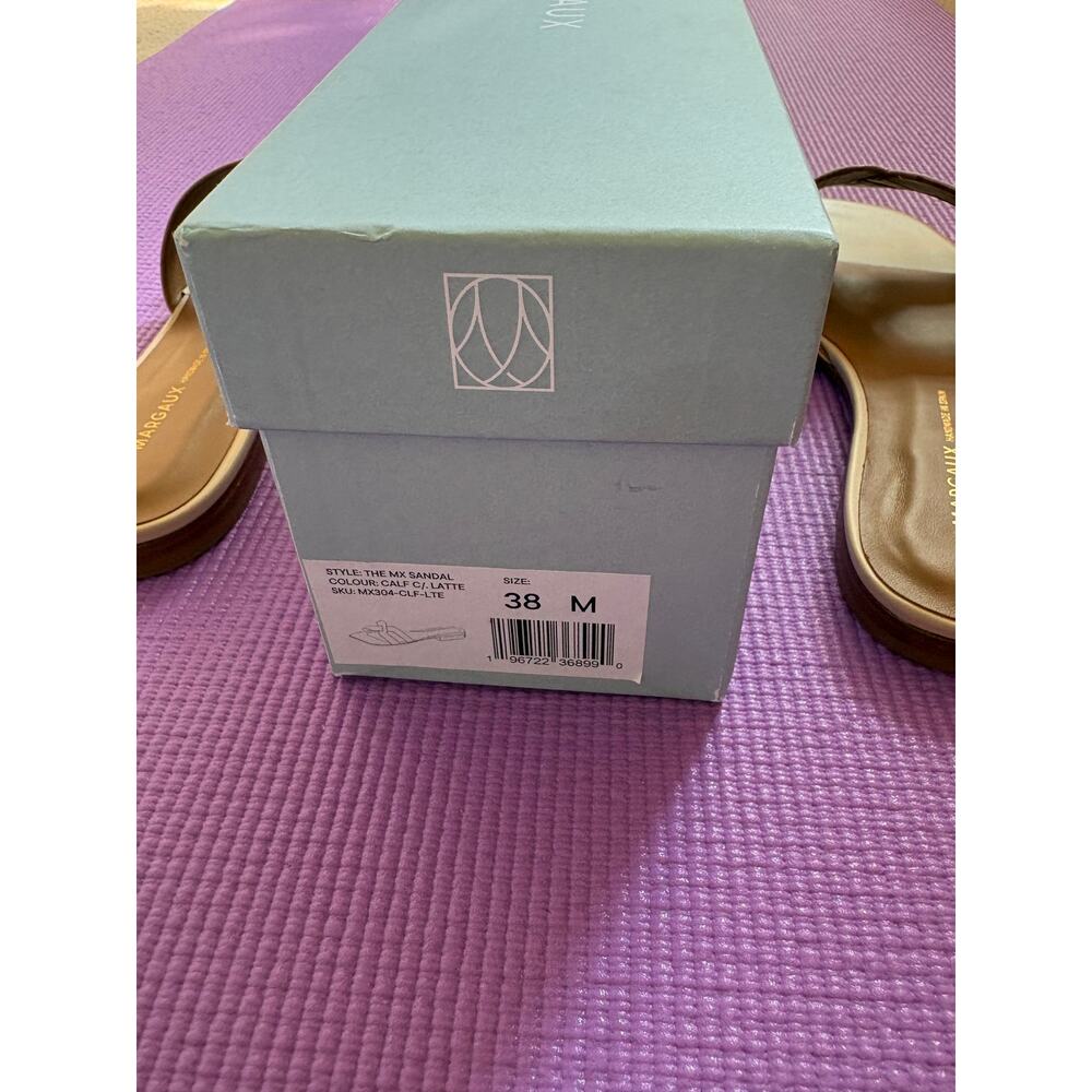 NWT Margaux Luxe Leather The MX Sandal in Latte Calf size size 7 Flats Womens - Picture 4 of 10